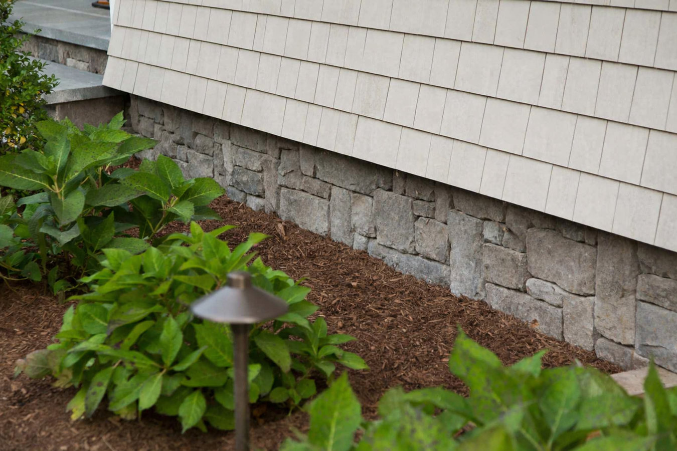 Stone veneer installation